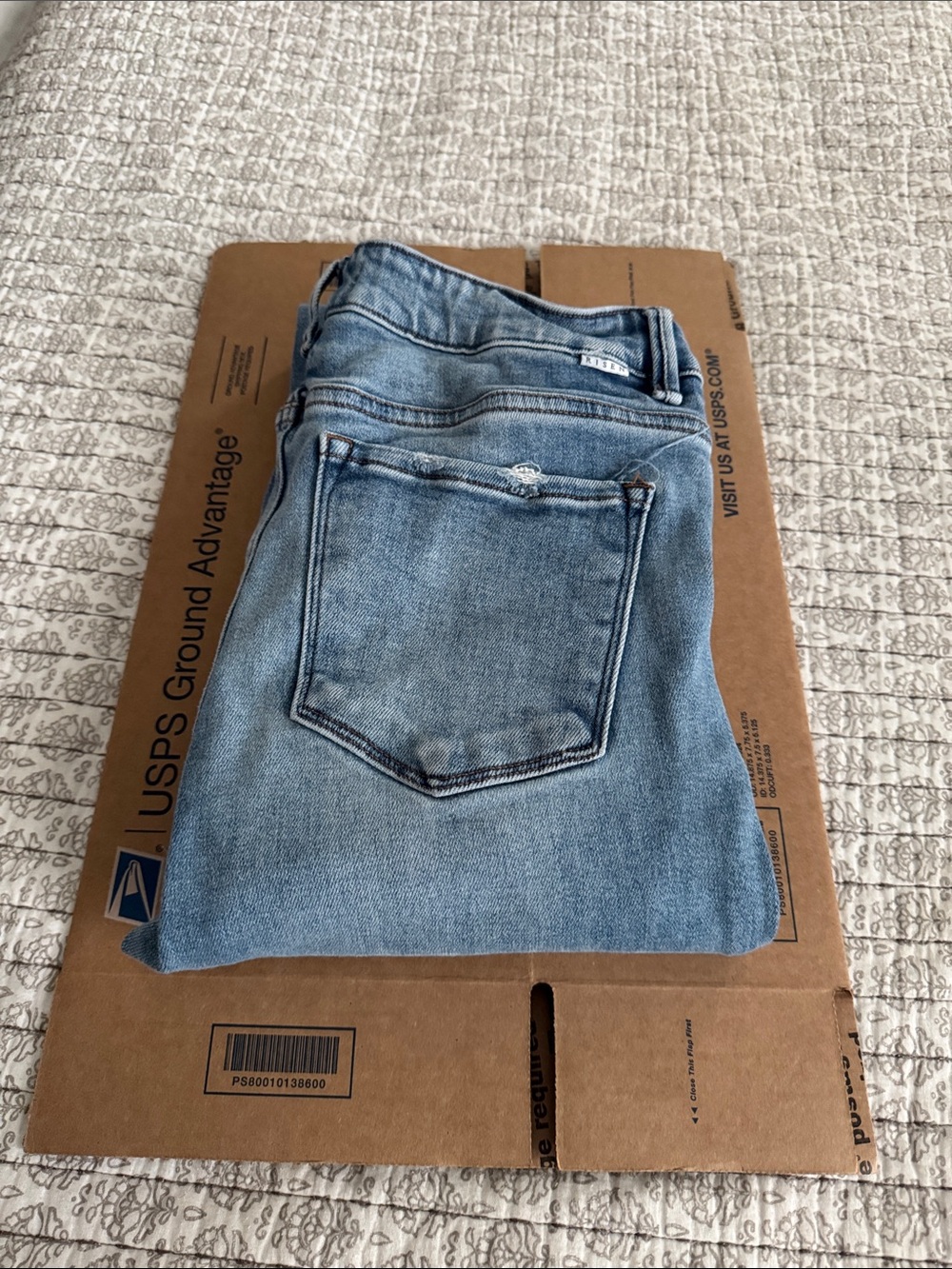 Light Blue Women's Jeans - risen  Denim Slim Fit